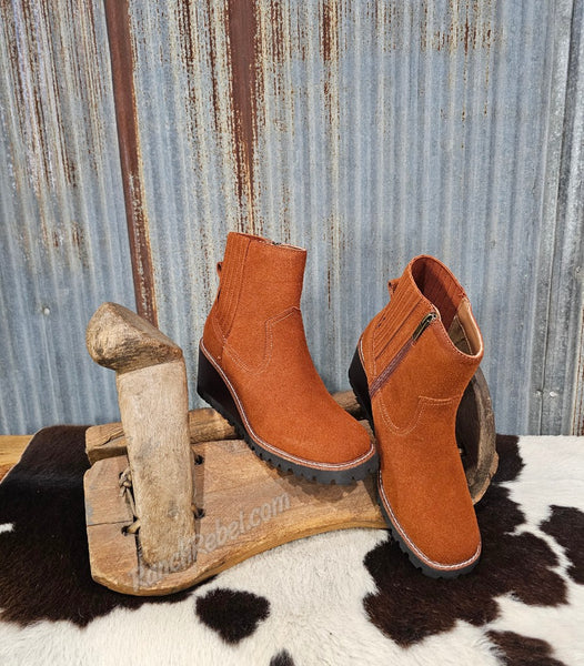 Immix Chestnut Wedge Bootie #6834