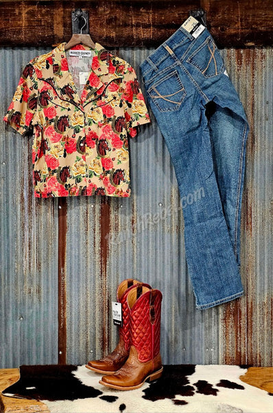 Rodeo Quincy Blooming Bronc Blouse #6828