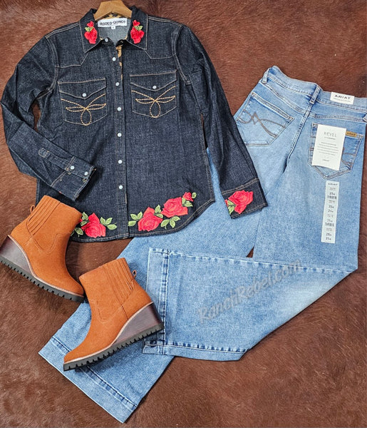 Rodeo Quincy Ranchers Sweetheart Pearl Snap Shirt #6833
