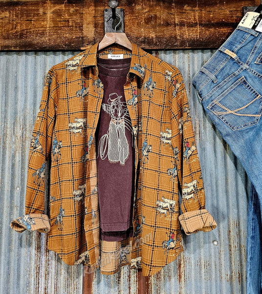 Ariat Homestyle Shirt in Glen Plaid Rodeo #6848