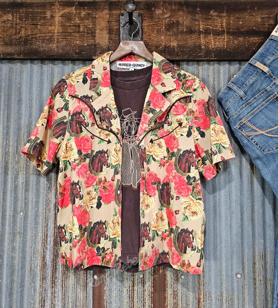 Rodeo Quincy Blooming Bronc Blouse #6828