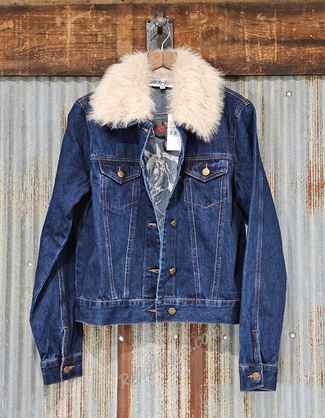 Rodeo Quincy God Bless The Horse Denim Jacket #6855