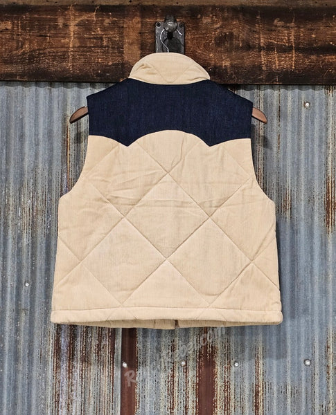 Ariat Dalton Vest in Irish Cream Corduroy #6857
