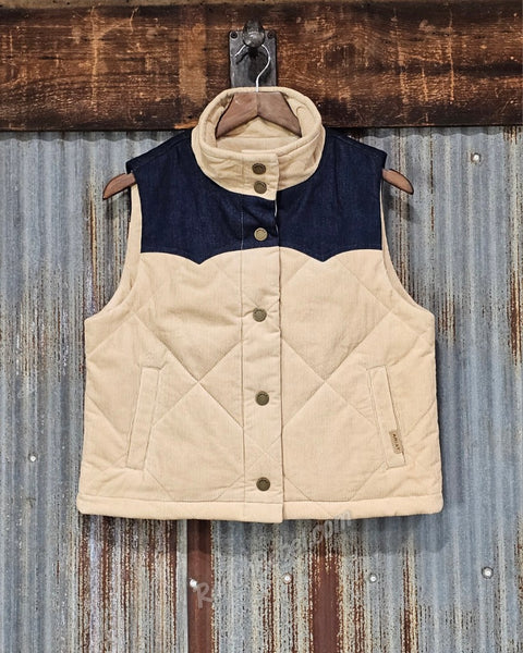 Ariat Dalton Vest in Irish Cream Corduroy #6857