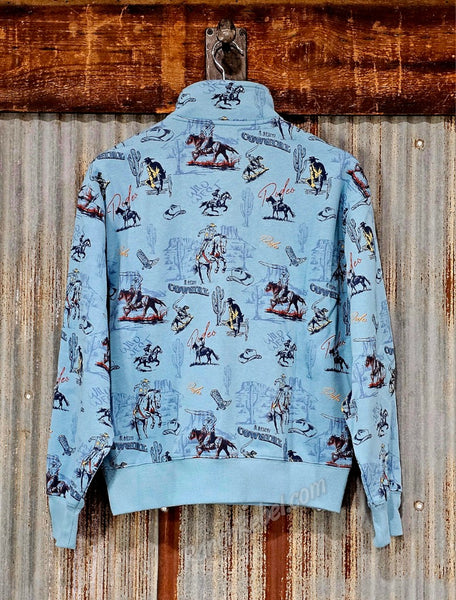 Ariat Painted 1/2 Zip Retro Rodeo Sweatshirt #6911