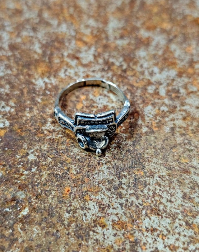 Sterling Silver Saddle Ring #6875