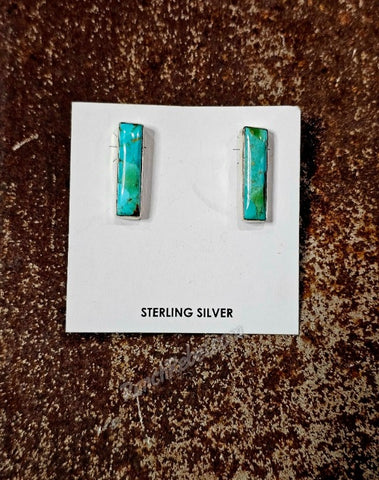 Turquoise Bar Earrings #6878