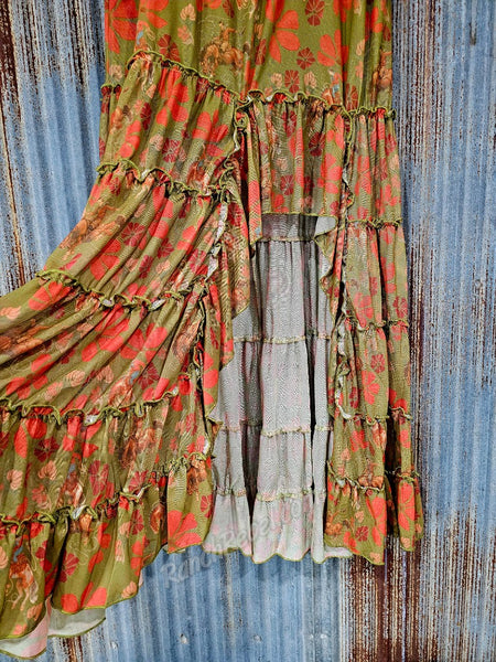 Retro Mesh Cowboy Skirt #6900