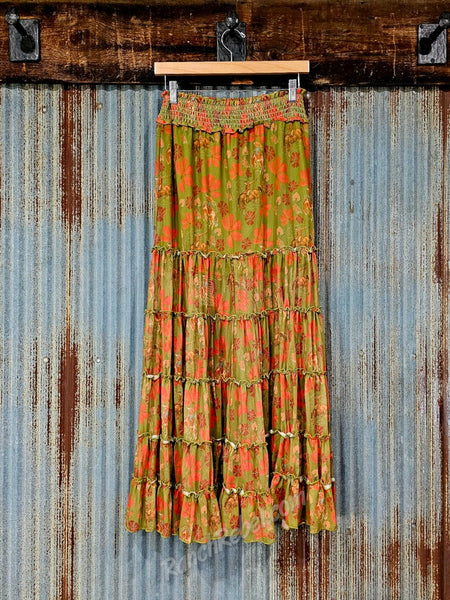 Retro Mesh Cowboy Skirt #6900