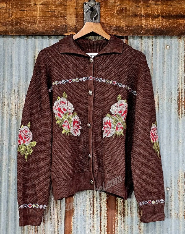 Rodeo Quincy Nana's Rose Garden Sweater Cardi #6895