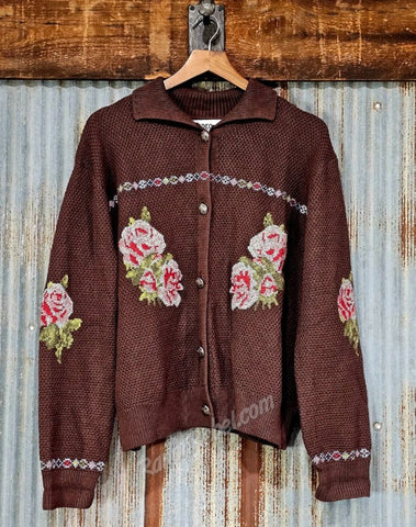 Rodeo Quincy Nana's Rose Garden Sweater Cardi #6895
