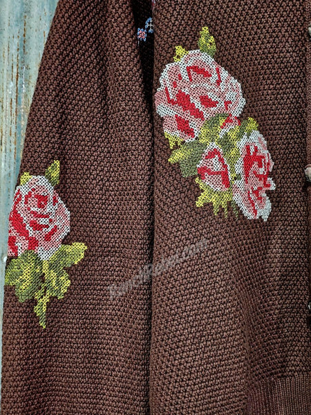 Rodeo Quincy Nana's Rose Garden Sweater Cardi #6895