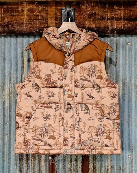 Ariat Frontier Puffer Vest in Retro Rodeo #6918