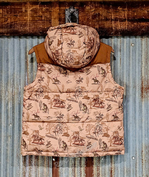 Ariat Frontier Puffer Vest in Retro Rodeo #6918