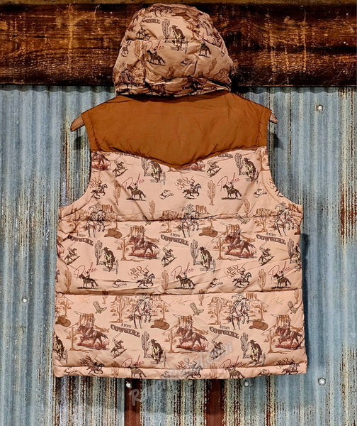 Ariat Frontier Puffer Vest in Retro Rodeo #6918