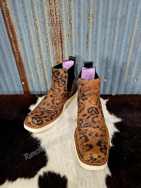 Ariat Southlite Chelsea Narrow Cutter Toe Ankle Boot in Faded Leopard #6897