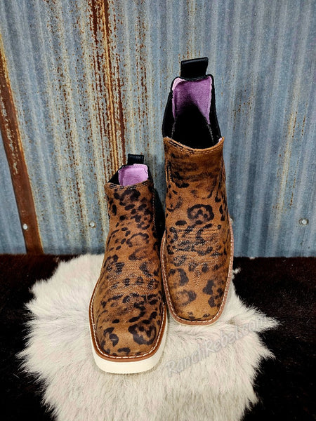 Ariat Southlite Chelsea Narrow Cutter Toe Ankle Boot in Faded Leopard #6897