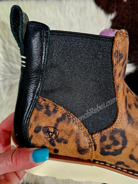 Ariat Southlite Chelsea Narrow Cutter Toe Ankle Boot in Faded Leopard #6897