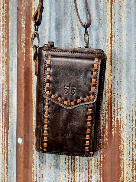 STS Ranch Bandera Chocolate Quickdraw Crossbody #6907