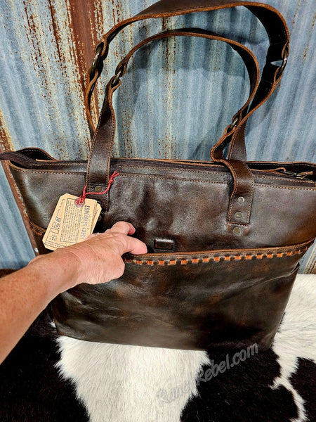 STS Ranch Bandera Chocolate Carry All Tote #6904