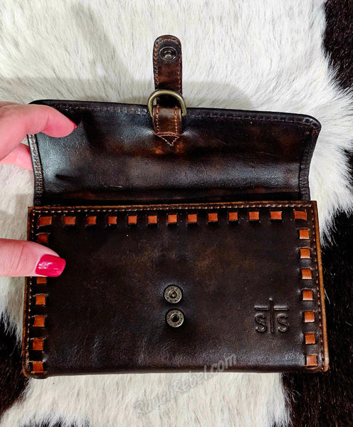 STS Ranch Bandera Chocolate Tillie Wallet #6905