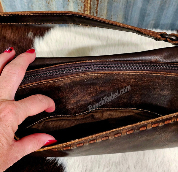 STS Ranch Bandera Chocolate Shoulder Bag #6910