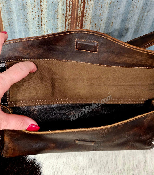 STS Ranch Bandera Chocolate Shoulder Bag #6910