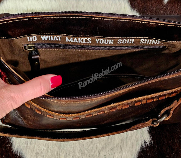 STS Ranch Bandera Chocolate Shoulder Bag #6910