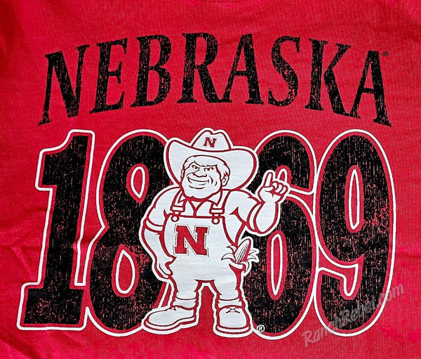 Nebraska Established Club Heavyweight Crop Tee #6919