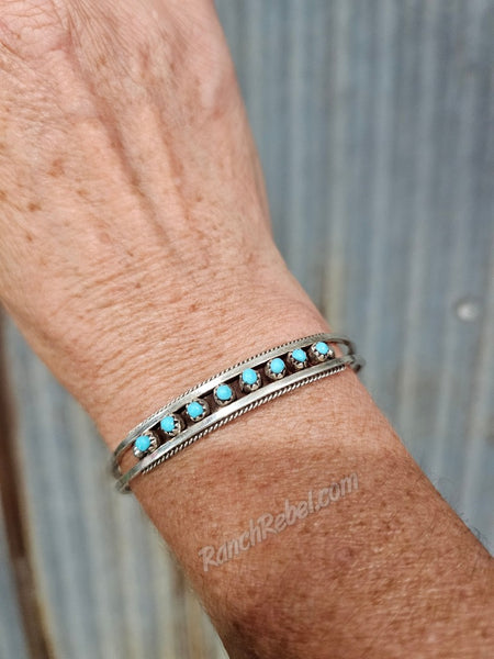 Snake Eye Turquoise Cuff #6223