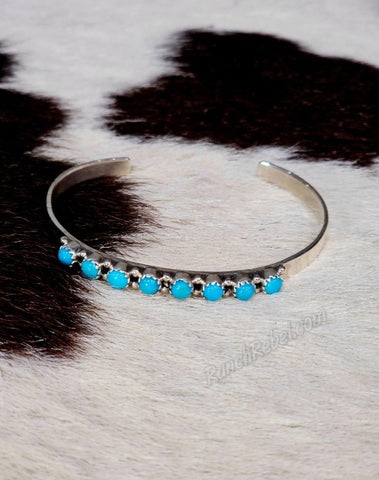 Eight Stone Turquoise Cuff #6221