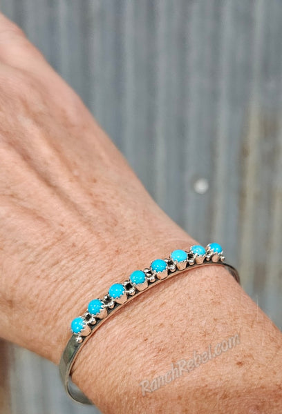 Eight Stone Turquoise Cuff #6221
