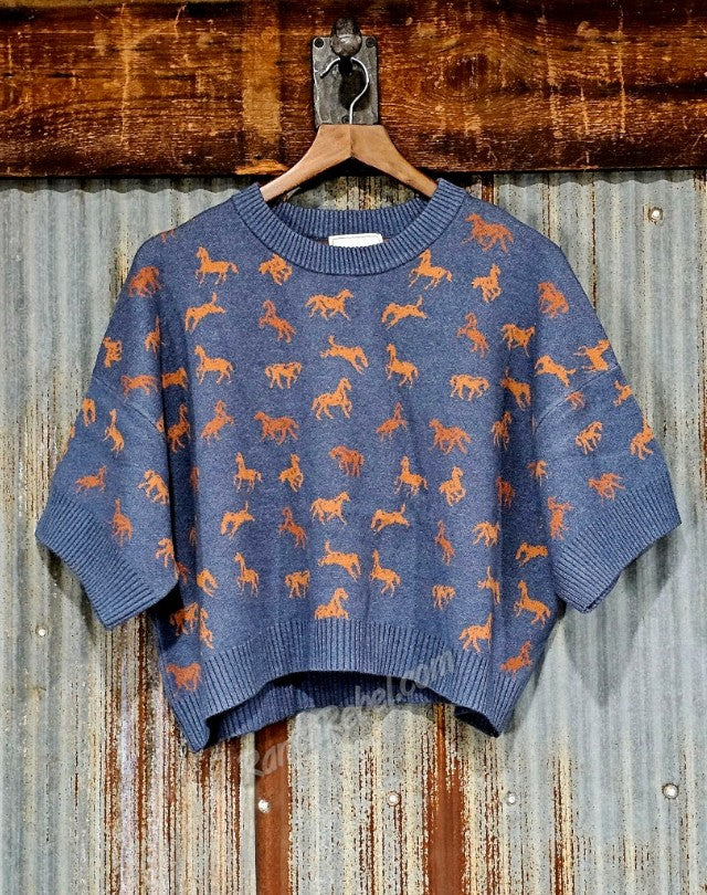 Colt 45 Sweater in Indigo #6925