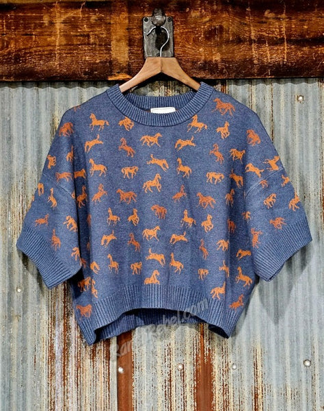 Colt 45 Sweater in Indigo #6925