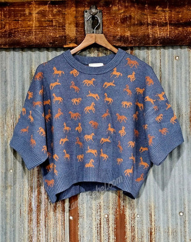 Colt 45 Sweater in Indigo #6225