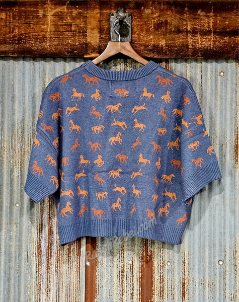 Colt 45 Sweater in Indigo #6925