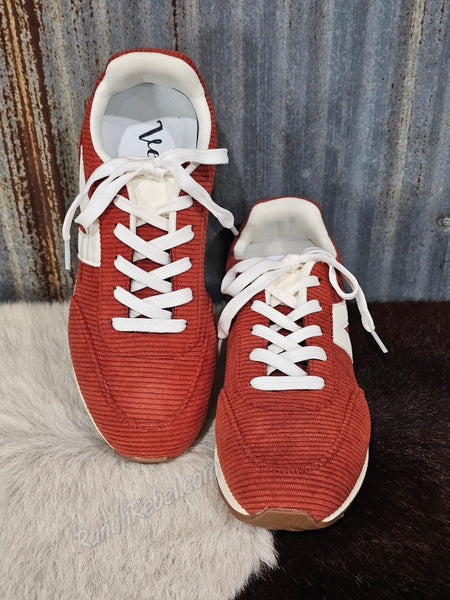 Joelle Corduroy Sneaker in Rust #6928