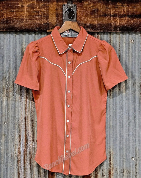 Spice Satin Pearl Snap Shirt #6933