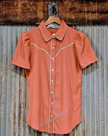 Spice Satin Pearl Snap Shirt #6933