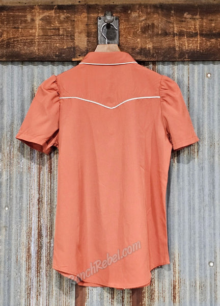 Spice Satin Pearl Snap Shirt #6933