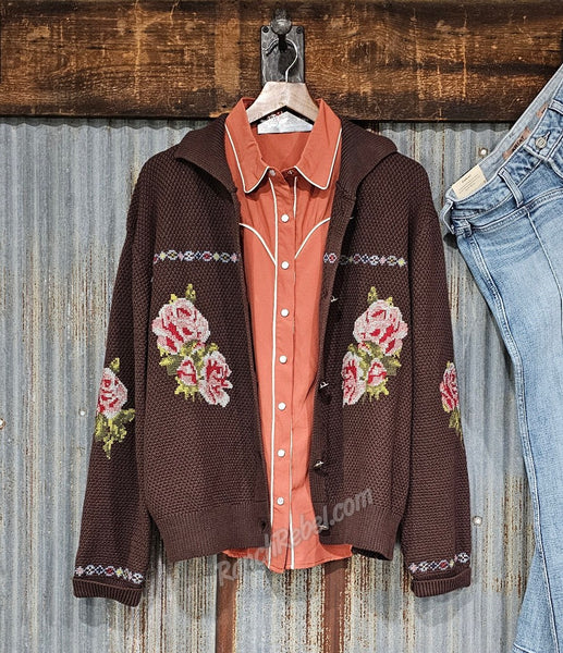 Spice Satin Pearl Snap Shirt #6933