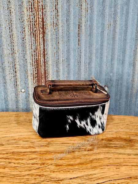 STS Ranch Cowhide Petite Train Case Crossbody #6948