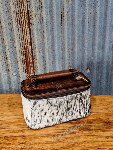 STS Ranch Cowhide Petite Train Case Crossbody #6948