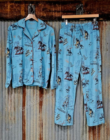 Ariat Dreams Pajama Set in Retro Rodeo #6956