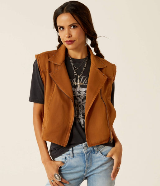 Ariat Harley Vest in Tobacco Brown #5486