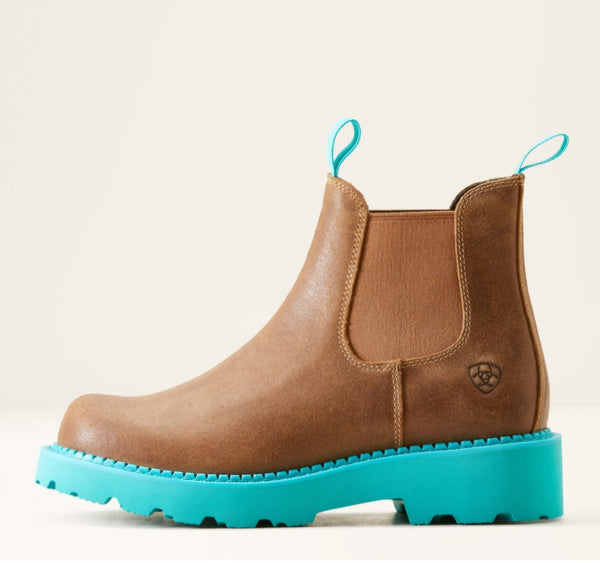 Ariat Fatbaby Twin Gore Boot in Wicker/Turquoise #5549