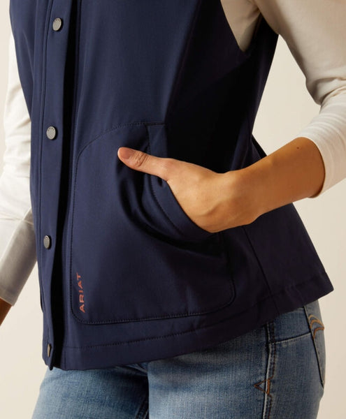 Ariat Pioneer Vest in Navy/Picante #5684