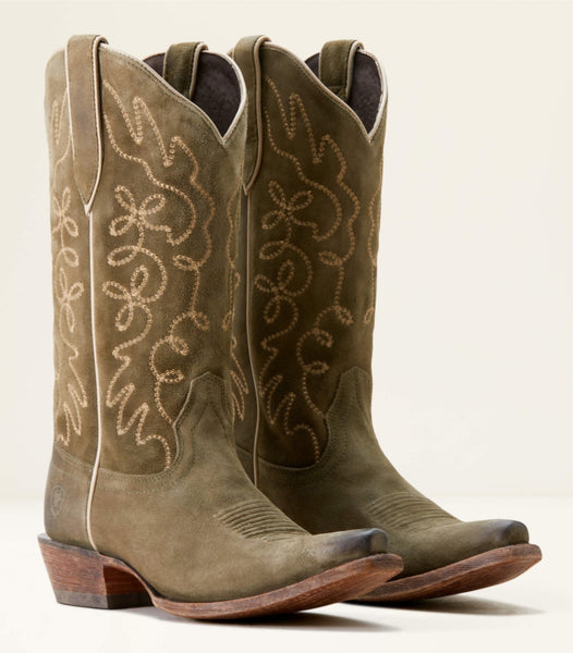 Ariat Jukebox Soft Olive Suede Boot #5694