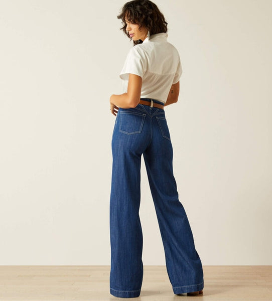 Ariat Ultra High Rise Westie Yoke Wide Leg Jean #6154