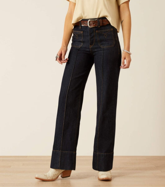 Ariat Ultra High Rise Tomboy Western Utility Wide Leg Jean #6274